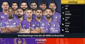 KKR Playing XI KKR Playing XI